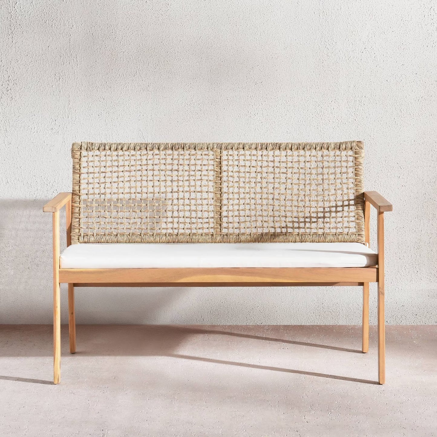 Inver Outdoor Wooden Sofa Set with Coffee Table, 4 Seating Capacity