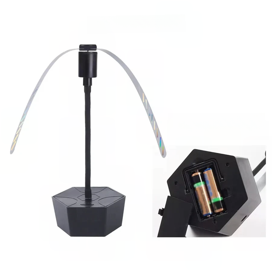 Portable Insect Repellent Fan with Rechargeable Battery and Retractable Base