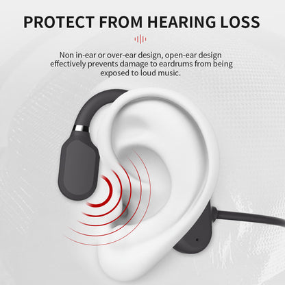 Bone Conduction Headphones with Wireless Bluetooth and Sweatproof Design, 11-Hour Battery