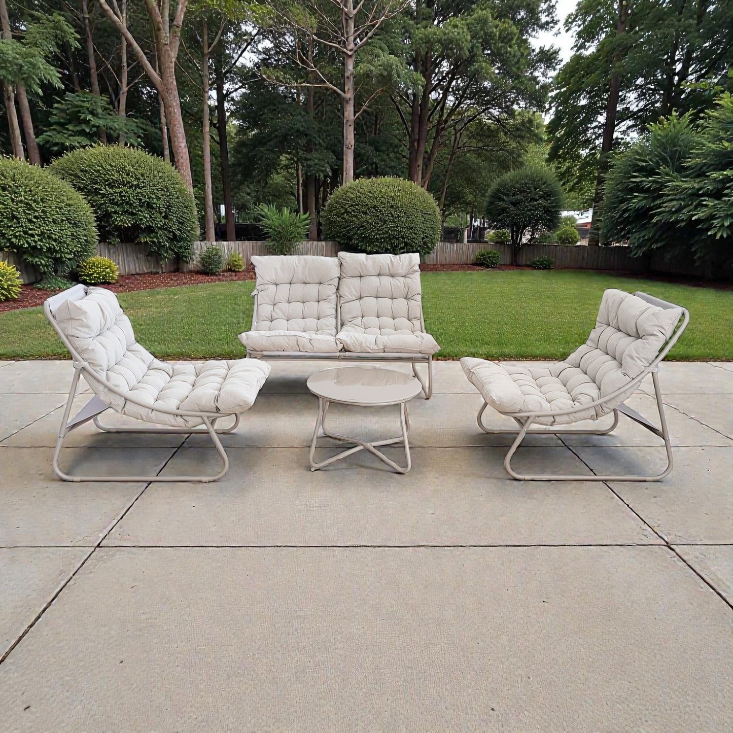 Auren Outdoor Sofa Set with Coffee Table, 4 Seater