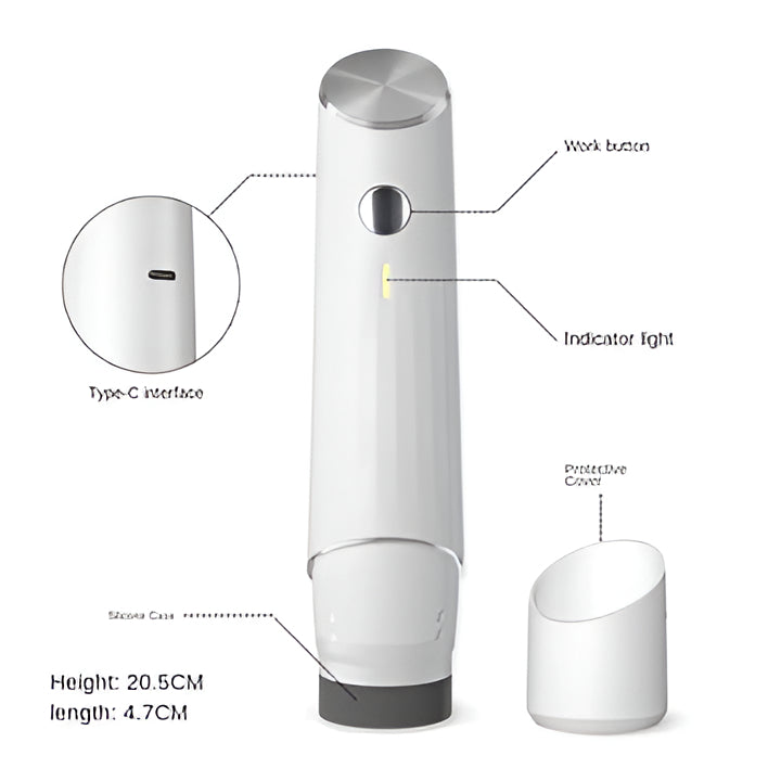Portable Vacuum Sealer with Rechargeable Battery and Reusable Valve Bags