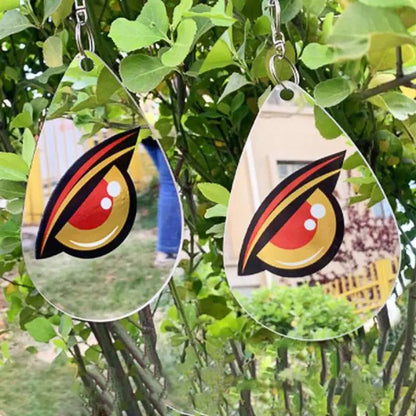 Acrylic Bird Repeller Disc with Reflective Eye Pattern and Stainless Steel Rings