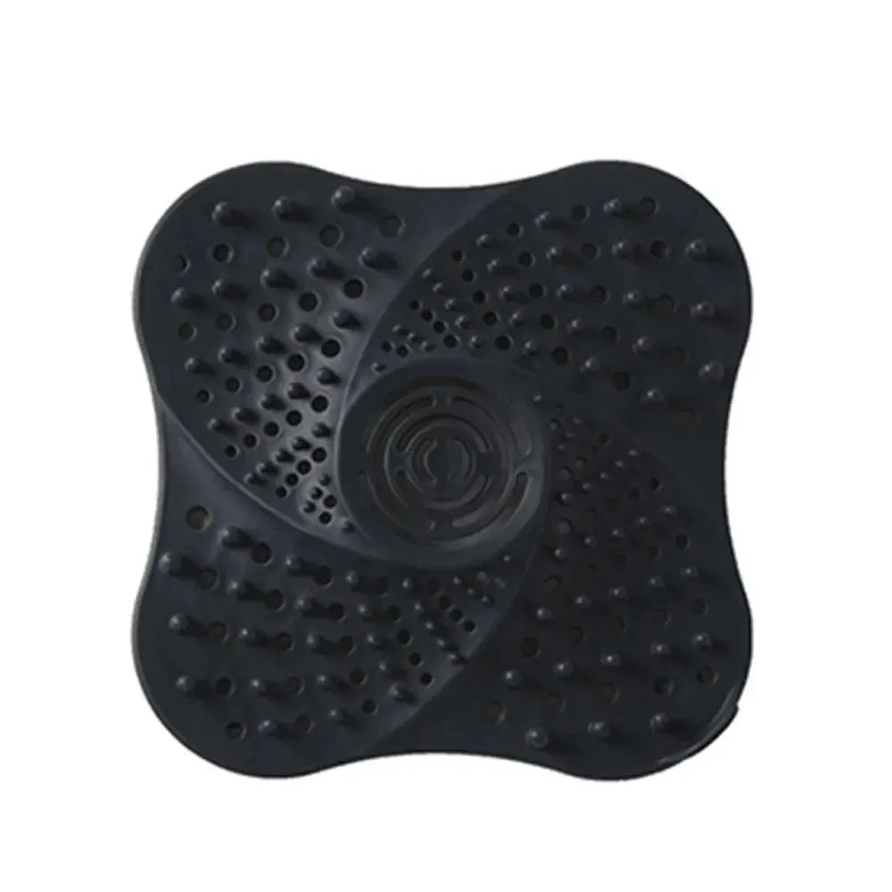 Spiral Drain Hair Catcher with Suction Cup Base and Built-in Handle