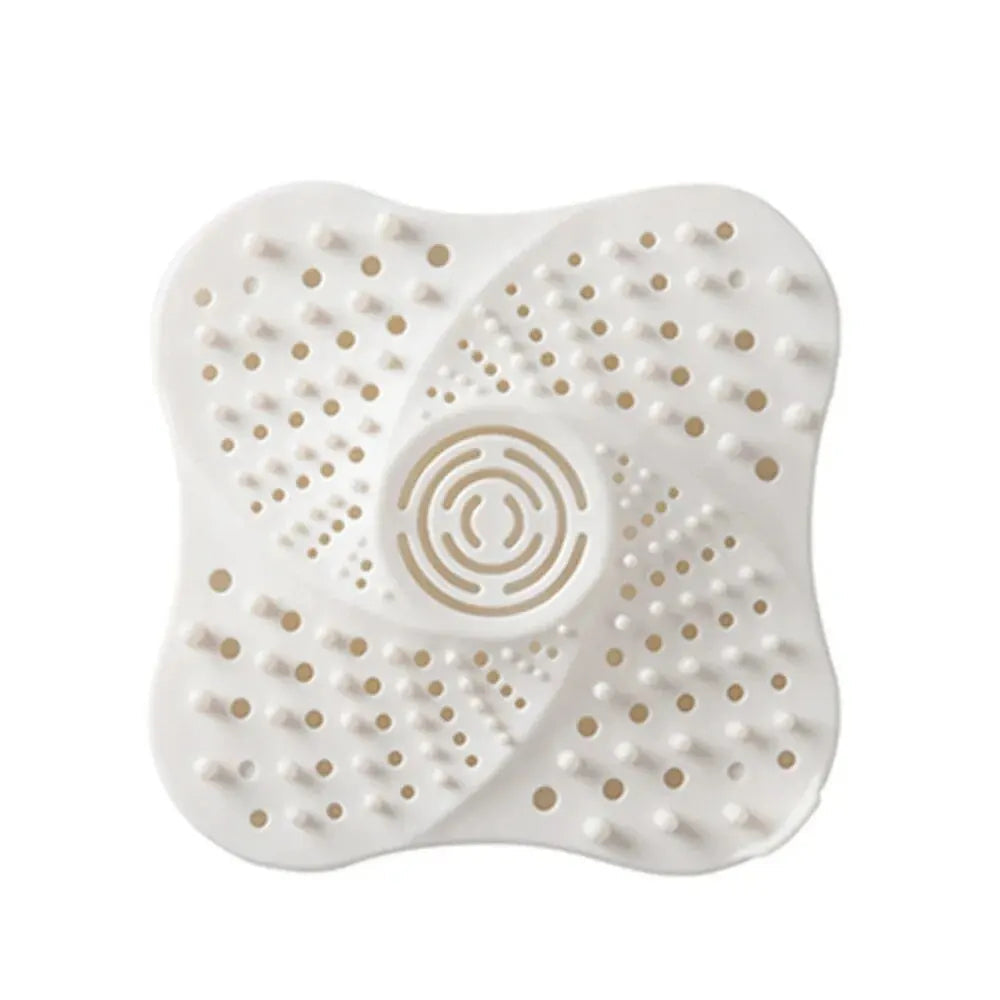 Spiral Drain Hair Catcher with Suction Cup Base and Built-in Handle