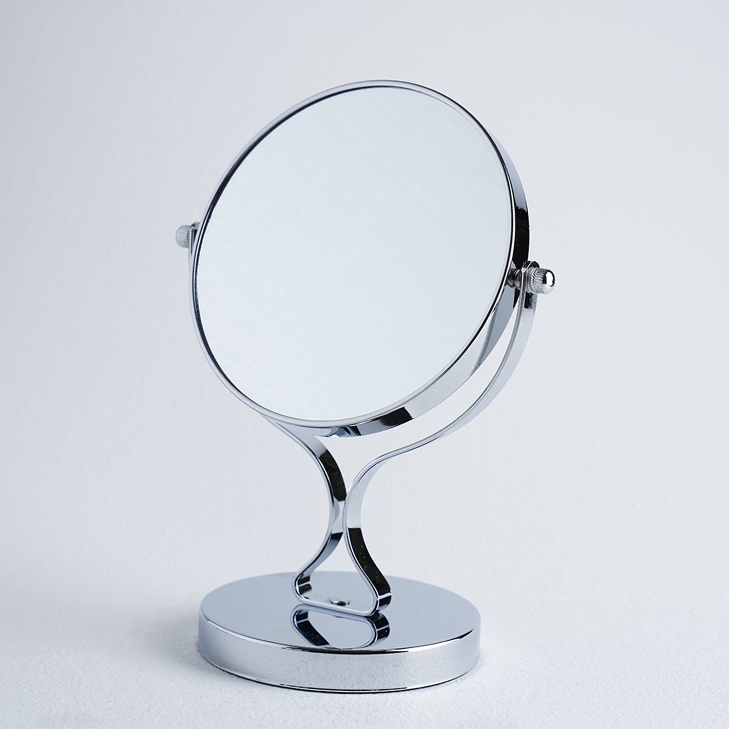 Double-Sided Mirror for Bathroom 1x/3x Magnification, Silver
