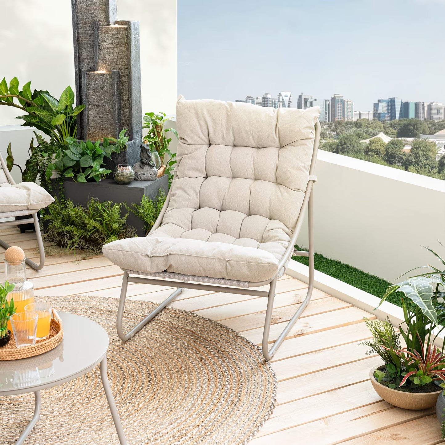 Auren Outdoor Sofa Set with Coffee Table, 4 Seater