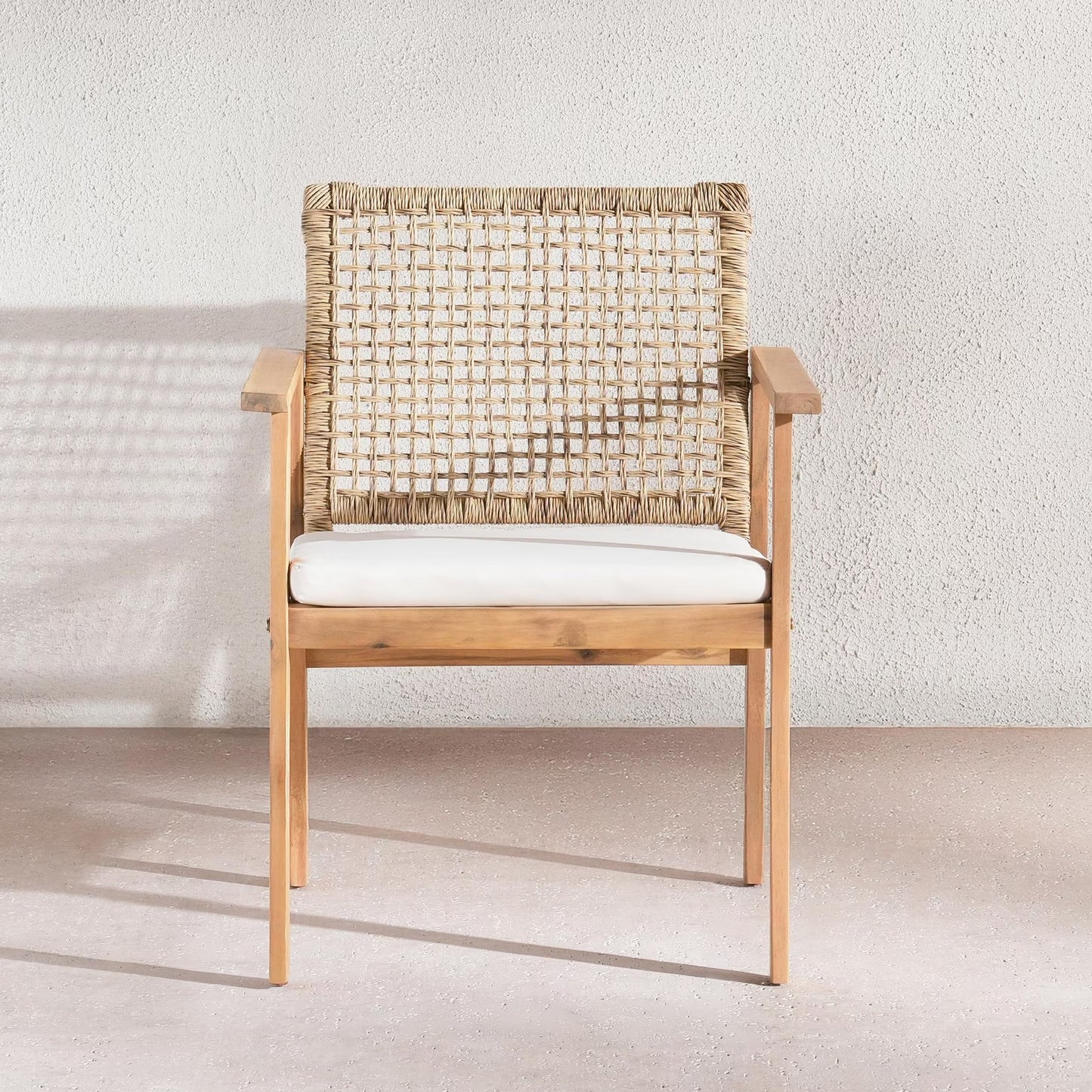 Inver Outdoor Wooden Sofa Set with Coffee Table, 4 Seating Capacity