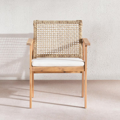 Inver Outdoor Wooden Sofa Set with Coffee Table, 4 Seating Capacity