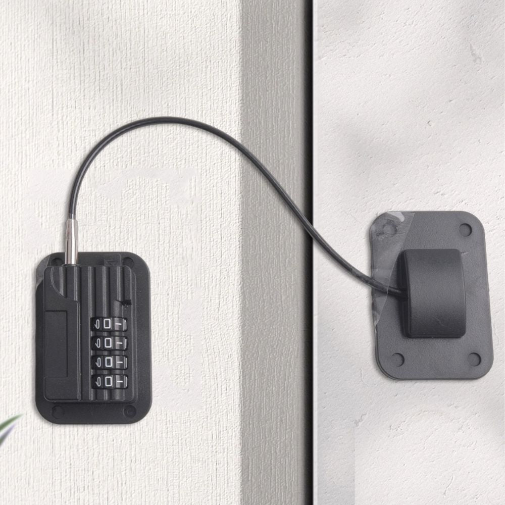 Password Lock Refrigerator Strap with Adhesive Mount and Adjustable Fit
