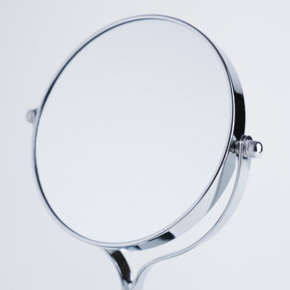 Double-Sided Mirror for Bathroom 1x/3x Magnification, Silver
