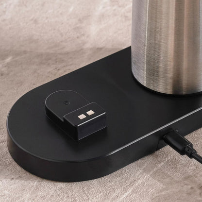 Rechargeable Gravity Salt and Pepper Mill Set – Stainless Steel Automatic Grinder with Adjustable Coarseness