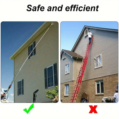 Telescoping Pressure Washer Wand with 8-10ft Extension and Multiple Nozzle Tips, 4000 PSI