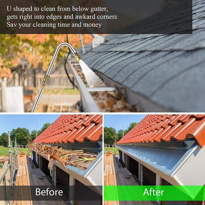 Telescoping Pressure Washer Wand with 8-10ft Extension and Multiple Nozzle Tips, 4000 PSI