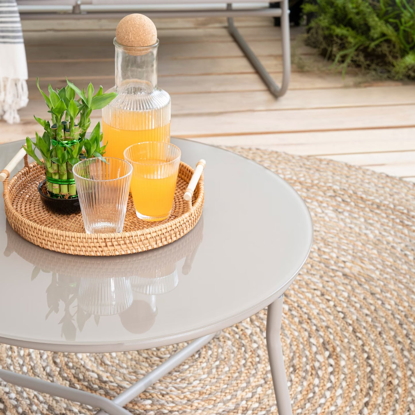 Auren Outdoor Sofa Set with Coffee Table, 4 Seater