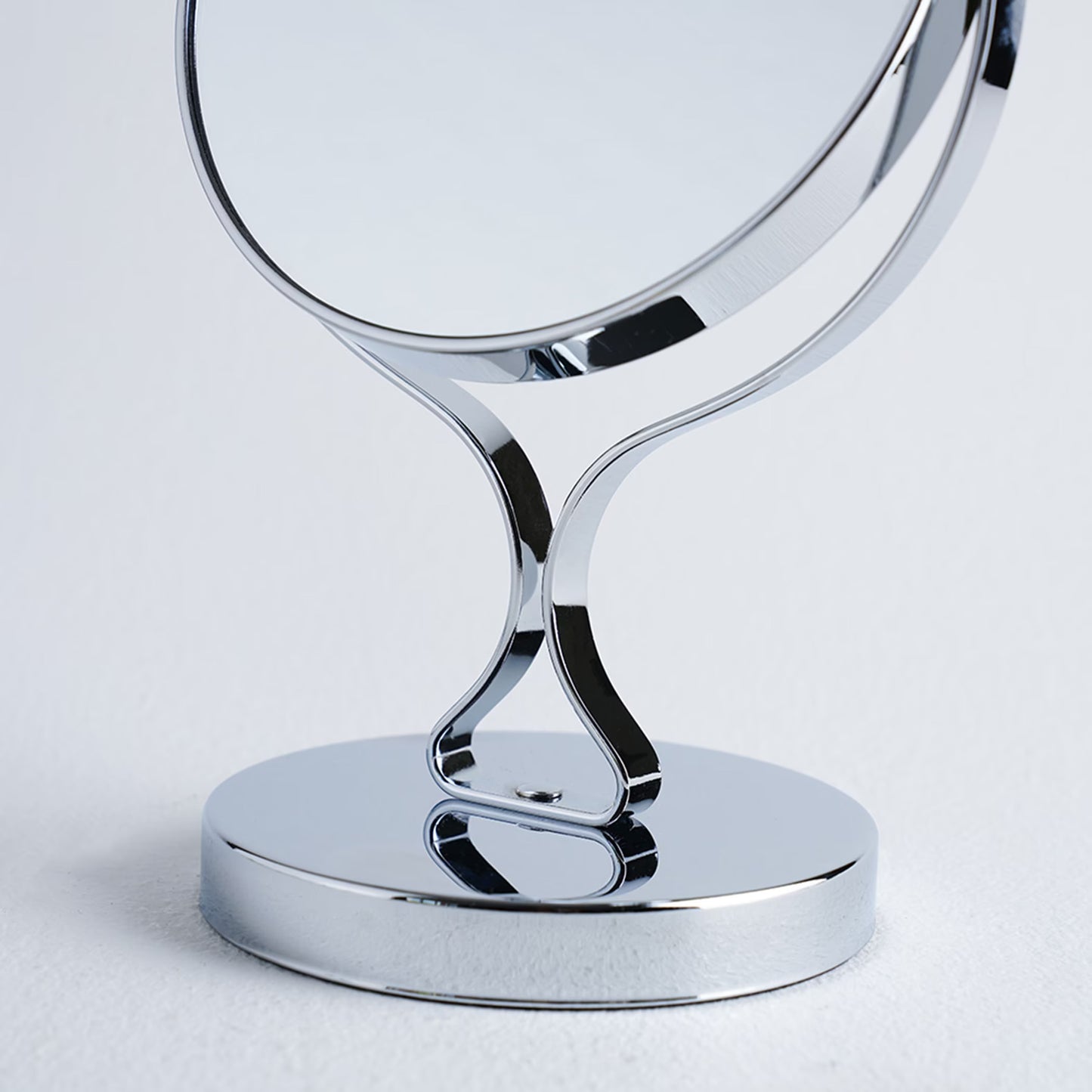 Double-Sided Mirror for Bathroom 1x/3x Magnification, Silver