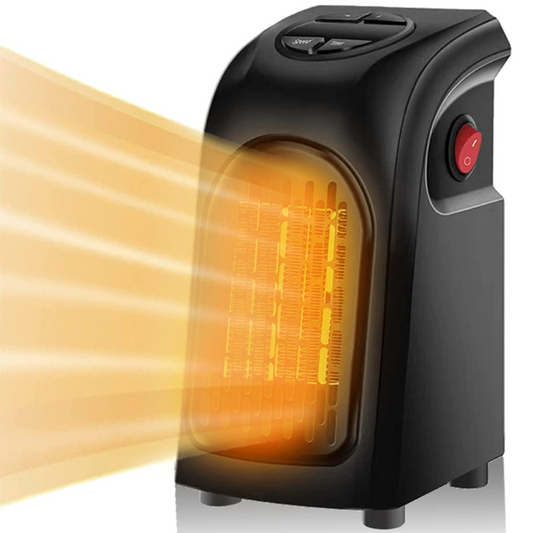 Ceramic Space Heater with Dual Speed and 12-Hour Timer, Wall Mountable
