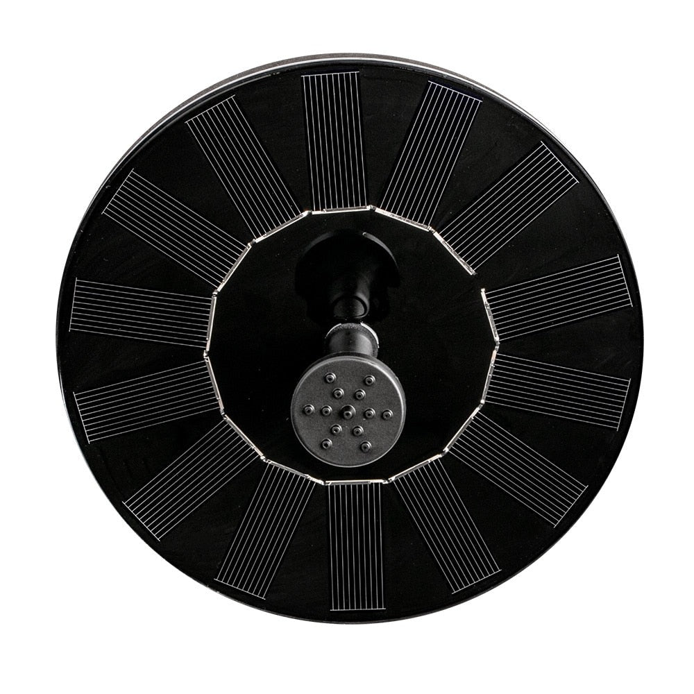 Solar Water Fountain Pump with Multiple Spray Heads and Auto-Activation