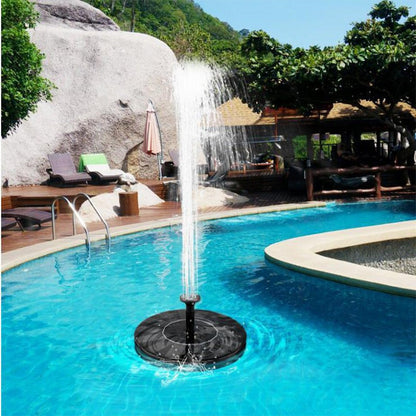 Solar Water Fountain Pump with Multiple Spray Heads and Auto-Activation