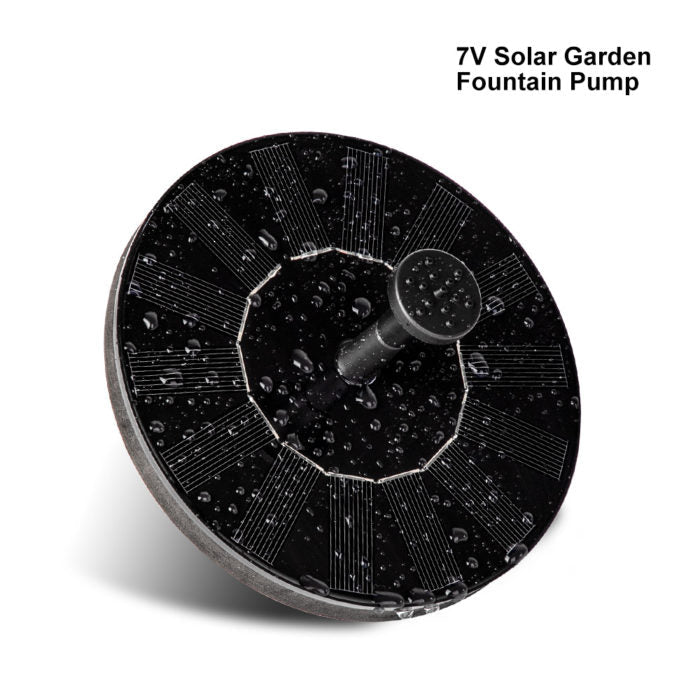 Solar Water Fountain Pump with Multiple Spray Heads and Auto-Activation