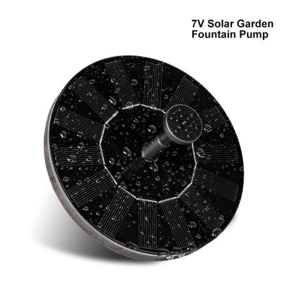 Solar Water Fountain Pump with Multiple Spray Heads and Auto-Activation