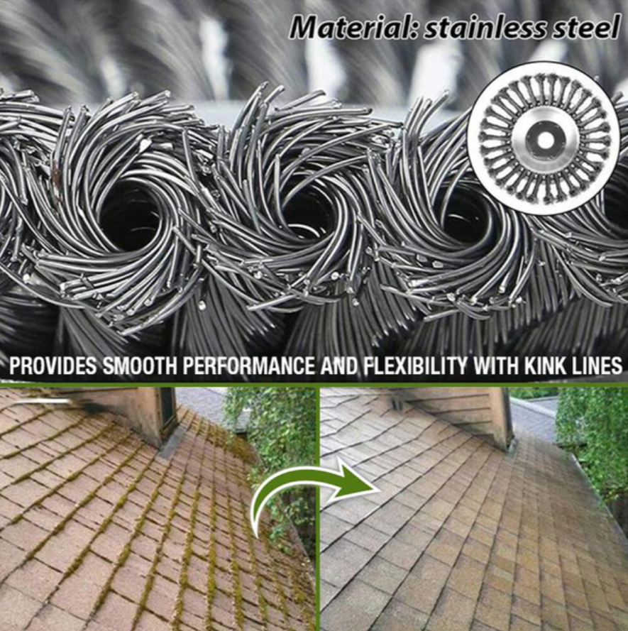 Braided Carbon Steel Weed Trimmer Attachment with Universal Compatibility