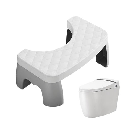 Toilet Posture Stool with Anti-Slip Surface and Ergonomic Design, Compact 16.5 in
