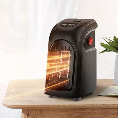 Ceramic Space Heater with Dual Speed and 12-Hour Timer, Wall Mountable