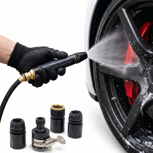 High Pressure Water Gun for Car Cleaning, Powerful Spray Nozzle for Washing Cars and Gardens