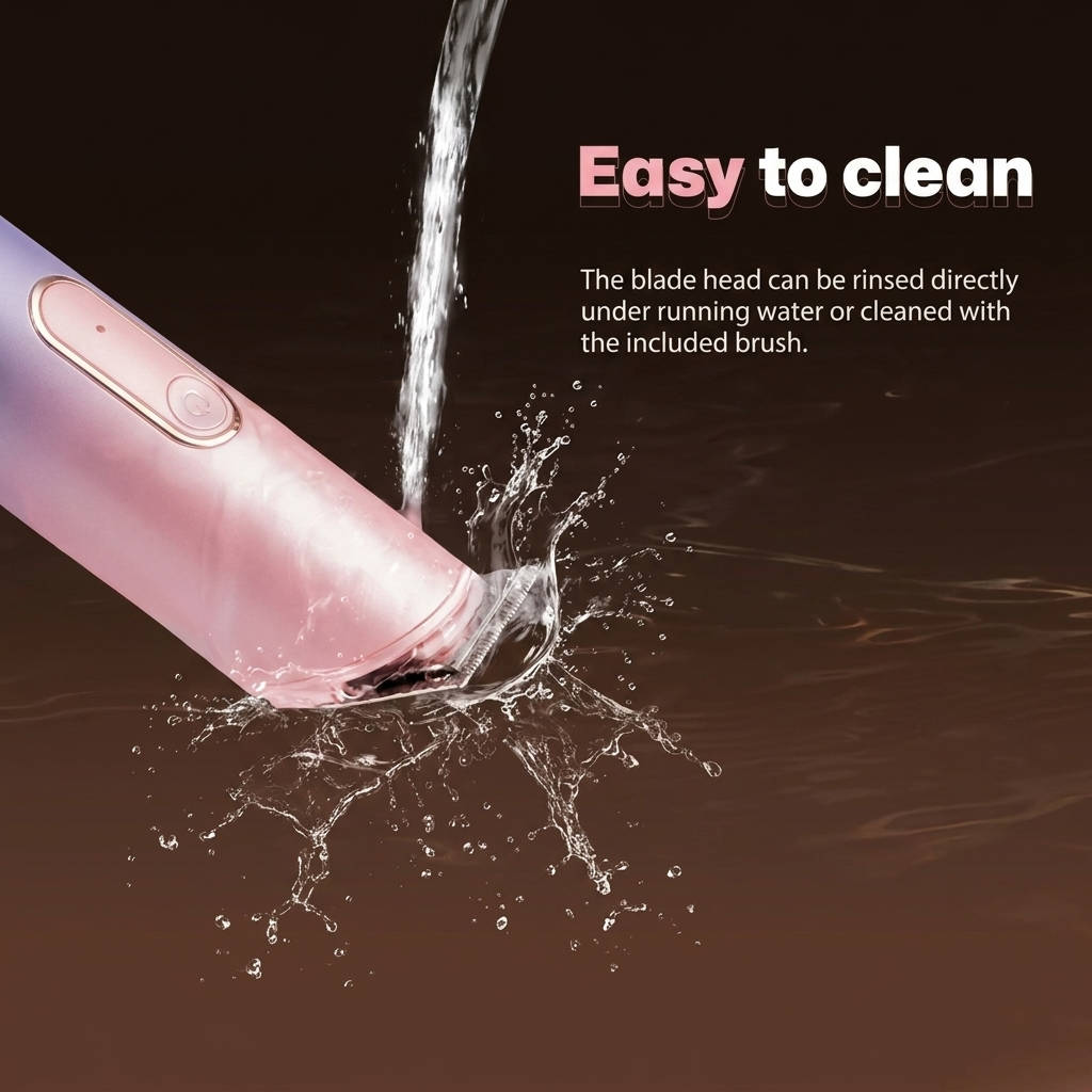 Womens Bikini Trimmer Rechargeable, Wet Dry Sensitive Skin Electric Shaver with Dock