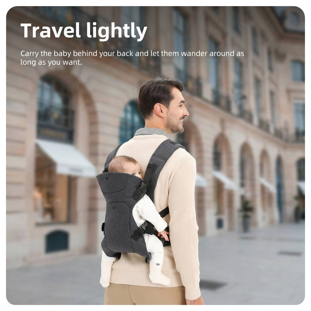 4 in 1 Baby Carrier for Newborn and Toddler, Adjustable Infant Carrier