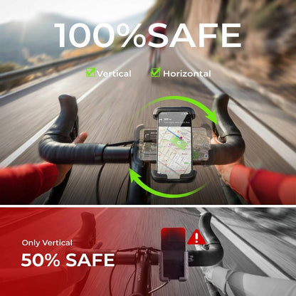 Bike Phone Holder Easy Install, Motorcycle Bicycle Handlebar Mount for iPhone Pixel Phones