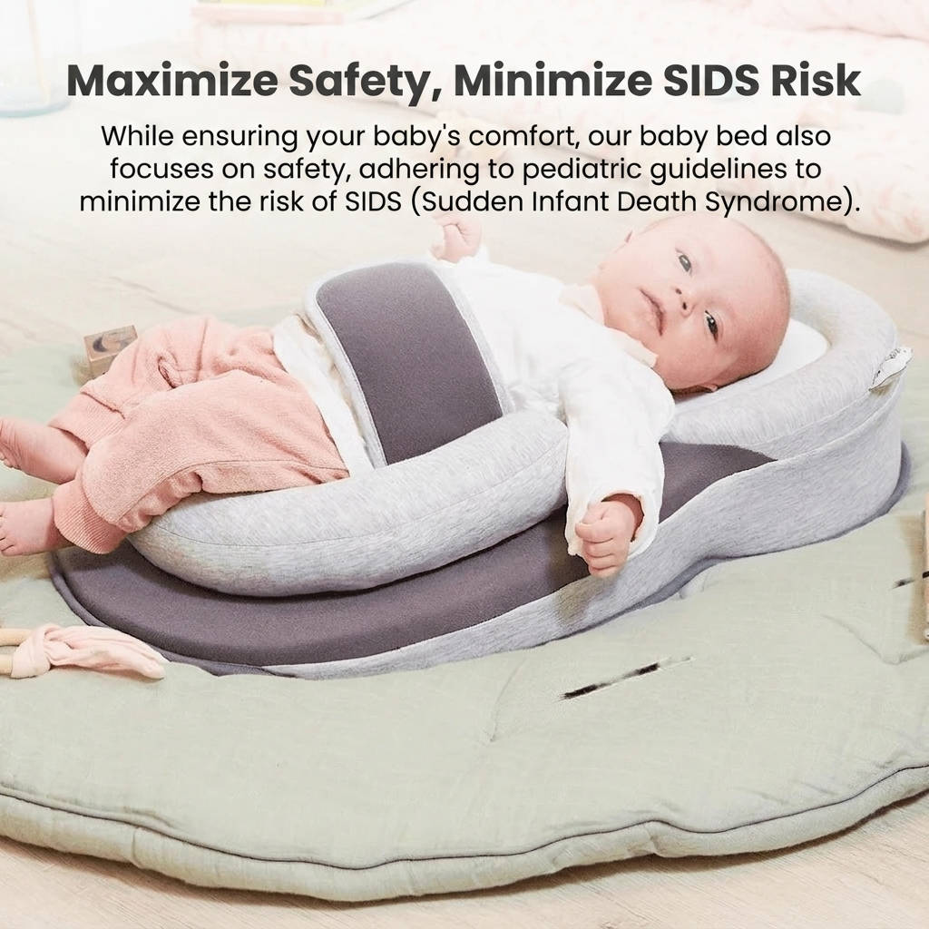 3 in 1 Portable Baby Bassinet, Travel Sleeper Bed for Newborn Infants