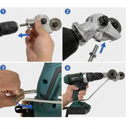Electric Drill Metal Cutter Attachment, Sheet Metal Nibbler Cutter for Steel Aluminum and Iron