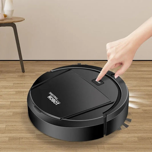 Robotic Floor Cleaner with Quiet Motor and Obstacle Sensors, 90-Minute Runtime