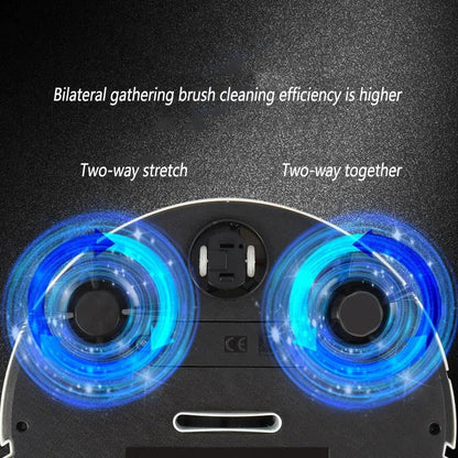 Robotic Floor Cleaner with Quiet Motor and Obstacle Sensors, 90-Minute Runtime
