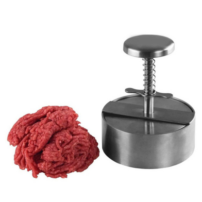 Stainless Steel Patty Press with 5-Inch Diameter and Dishwasher-Safe Design