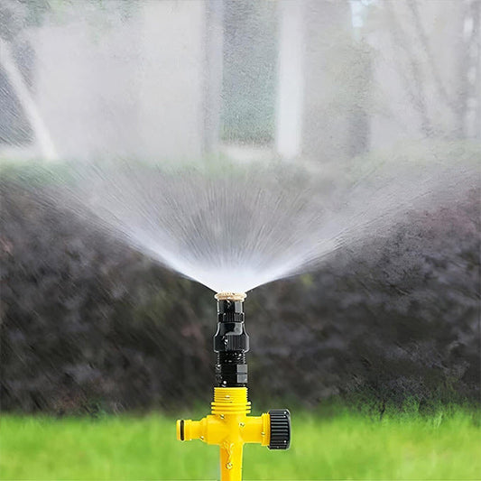 Rotating Garden Sprinkler with Adjustable Spray and Full-Circle Coverage