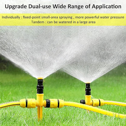 Rotating Garden Sprinkler with Adjustable Spray and Full-Circle Coverage
