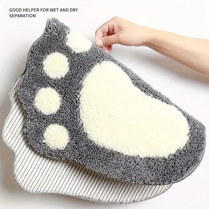 Microfiber Bath Mat with Textured Non-Slip Backing and Quick-Dry Absorption
