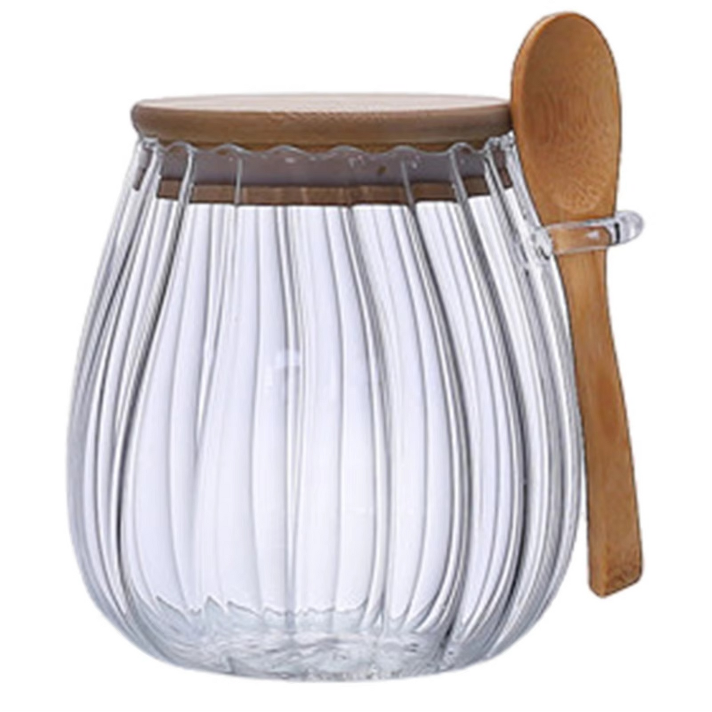 Glass Storage Jar with Airtight Lid and Food-Safe Design for Dry Ingredients