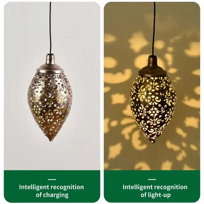 LED Water Drop Pathway Light with Solar Panel and Auto Dusk Sensor, Weatherproof