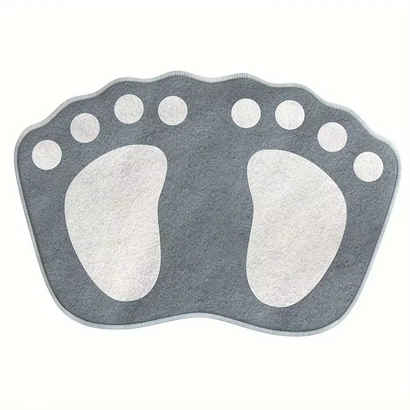 Microfiber Bath Mat with Textured Non-Slip Backing and Quick-Dry Absorption
