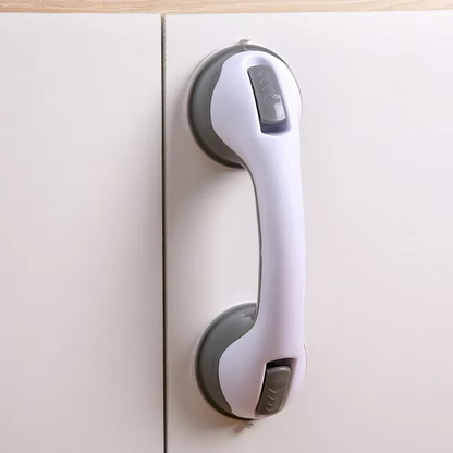 Bathroom Grab Bar with Suction Cups and Textured Grip, Tool-Free Installation