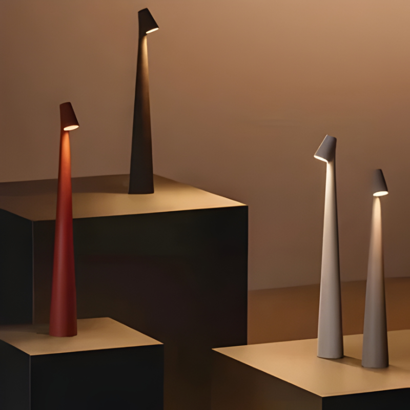 Rechargeable Touch Control Table Lamp with Adjustable Color Temperature and Stepless Dimming