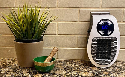 Portable Space Heater with Programmable Timer and Tip-Over Protection, 350 sq ft Coverage