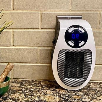 Portable Space Heater with Programmable Timer and Tip-Over Protection, 350 sq ft Coverage