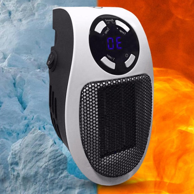 Portable Space Heater with Programmable Timer and Tip-Over Protection, 350 sq ft Coverage