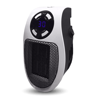 Portable Space Heater with Programmable Timer and Tip-Over Protection, 350 sq ft Coverage