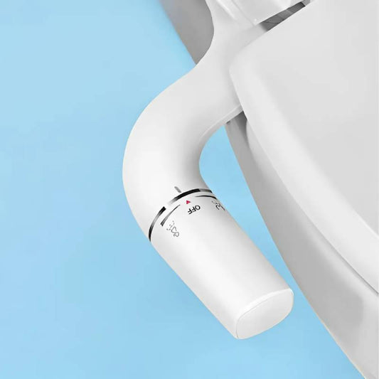 Dual Spray Bidet Attachment with Retractable Nozzles and Ultra-Slim Design