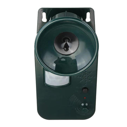 Motion-Activated Ultrasonic Animal Repeller with LED Flash and Adjustable Frequency, 5000 Sq Ft